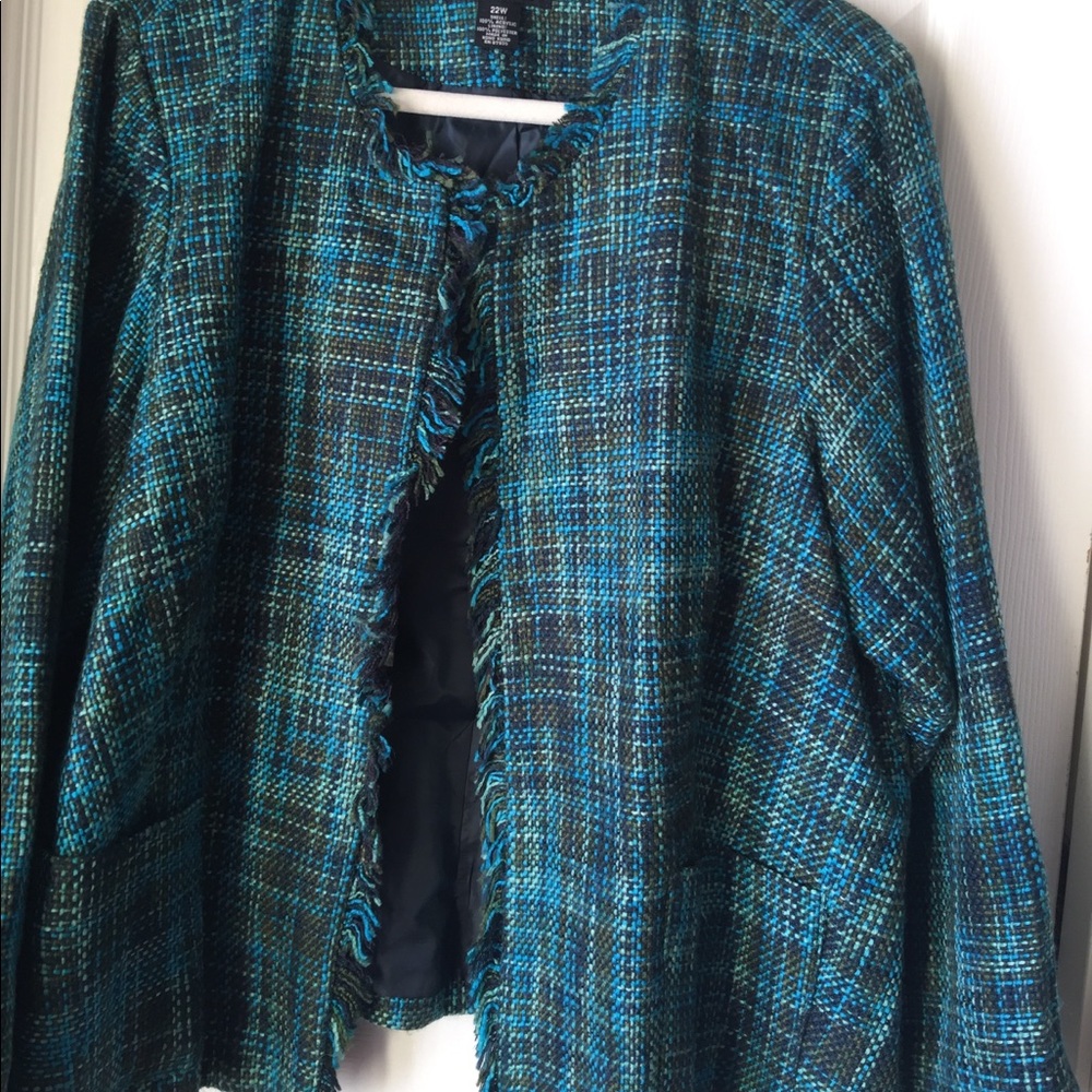 Blue & Green Dress Jacket